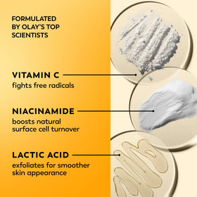 Olay Vitamin C Face Moisturizer application on skin