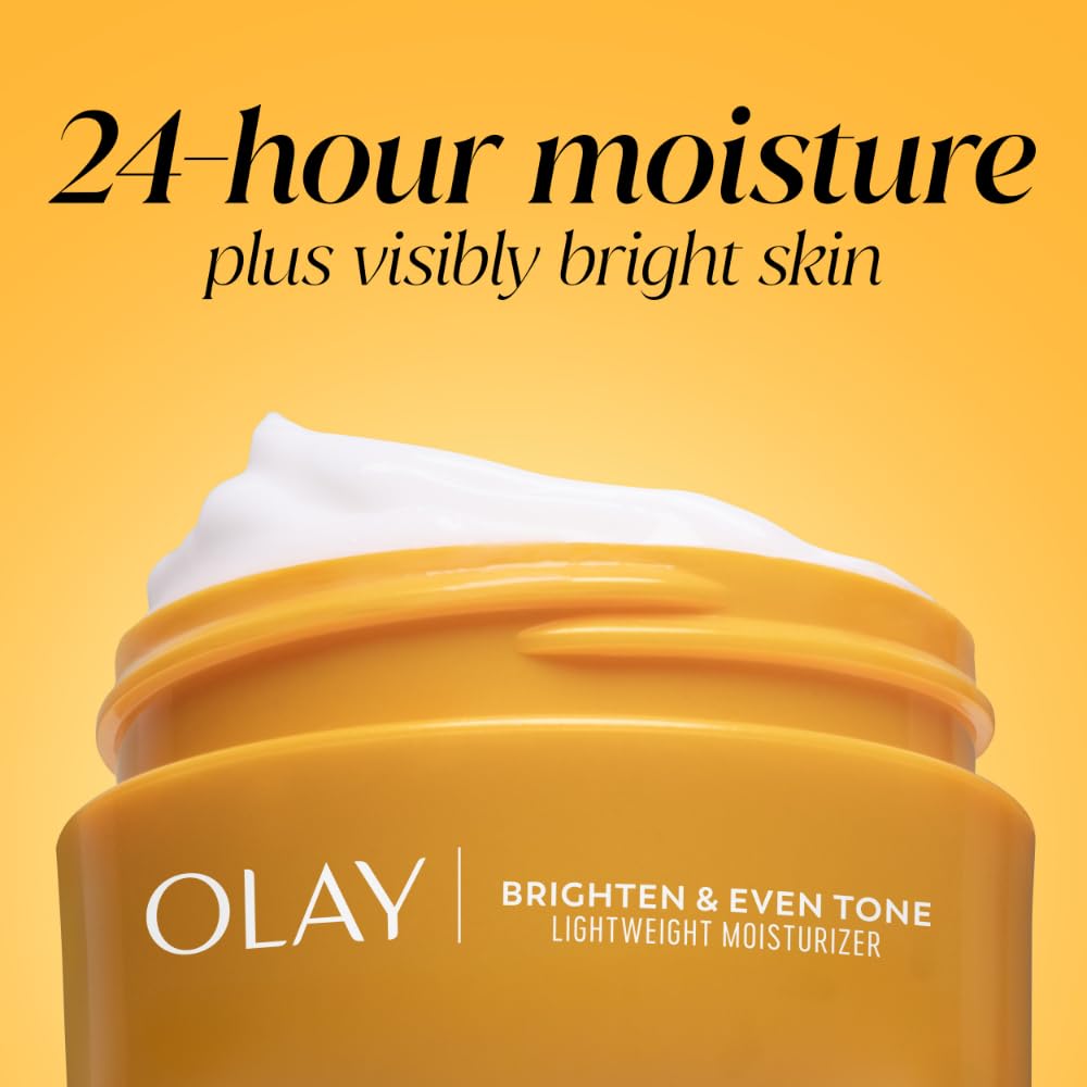 Olay Vitamin C Face Moisturizer on bathroom counter