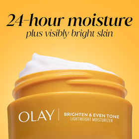 Olay Vitamin C Face Moisturizer on bathroom counter