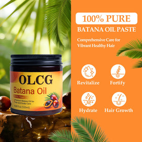 OLCG Batana Oil 120ml back view showing ingredients