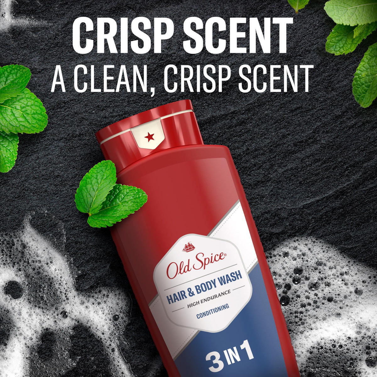 Old Spice 2-in-1 Hair & Body Wash Conditioner 24 oz with fresh scent
