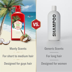 Old Spice 2-in-1 Shampoo and Conditioner Set, Fiji scent side view