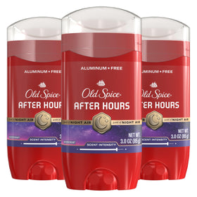 Old Spice After Hours Deodorant front view, 3-pack