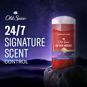 Old Spice After Hours Deodorant side view, 3.0 oz each