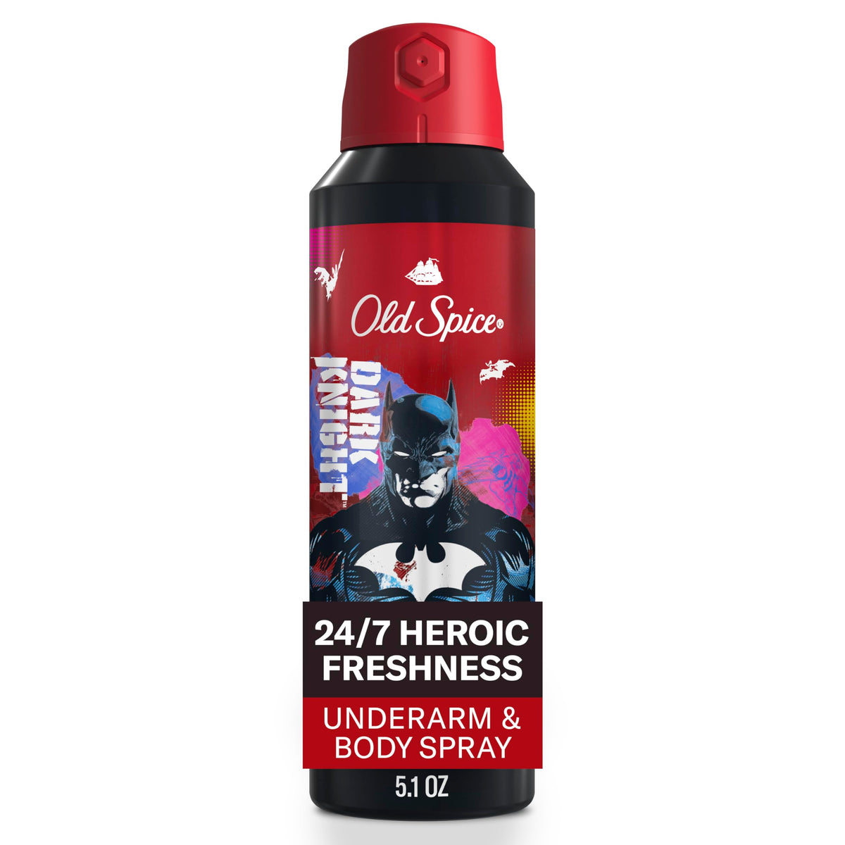 Old Spice Aluminium Free Body Deodorant Spray front view, 5.1 oz