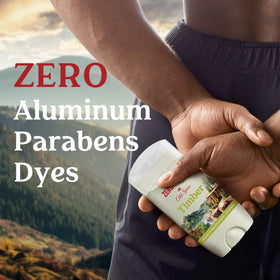 Old Spice Aluminium-Free Deodorant Timber Scent in use