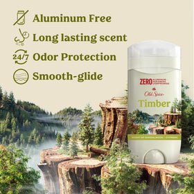 Old Spice Aluminium-Free Deodorant Timber Scent side view