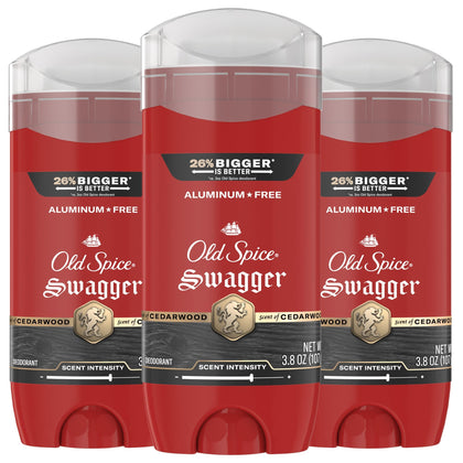 Old Spice Aluminum Free Deodorant 3-Pack Swagger front view