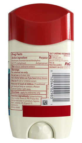 Old Spice Anti-Perspirant 2.6 Ounce stick close-up