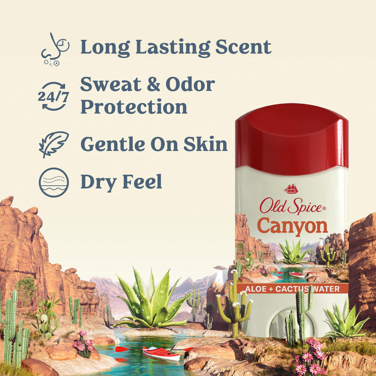 Old Spice Antiperspirant Deodorant 3 pack packaging