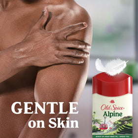 Old Spice Antiperspirant & Deodorant Alpine in bathroom setting