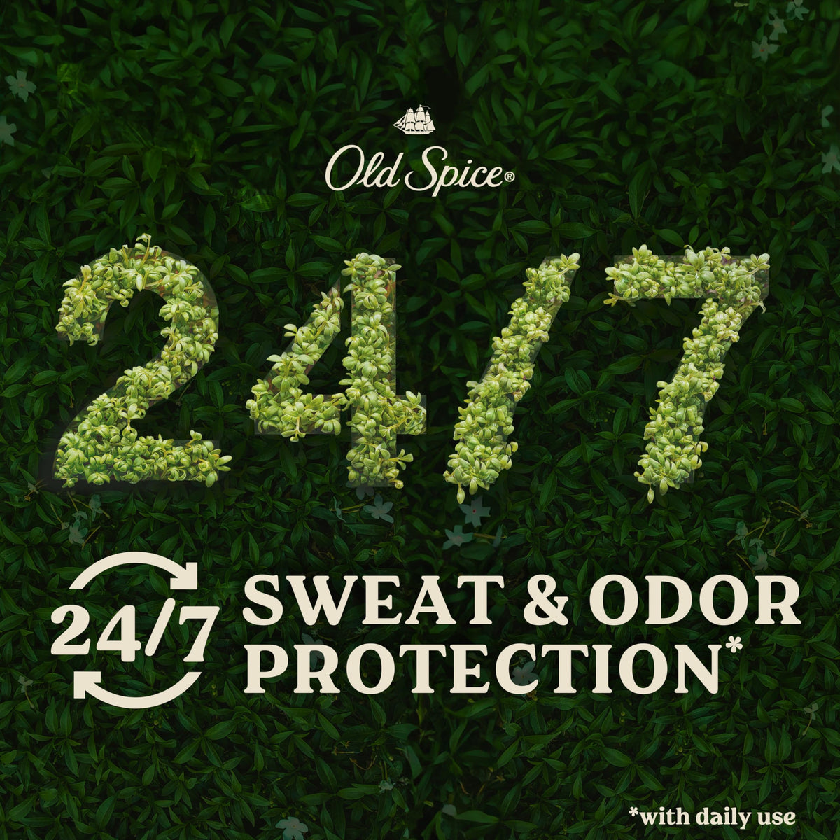 Old Spice Antiperspirant & Deodorant Alpine label close-up