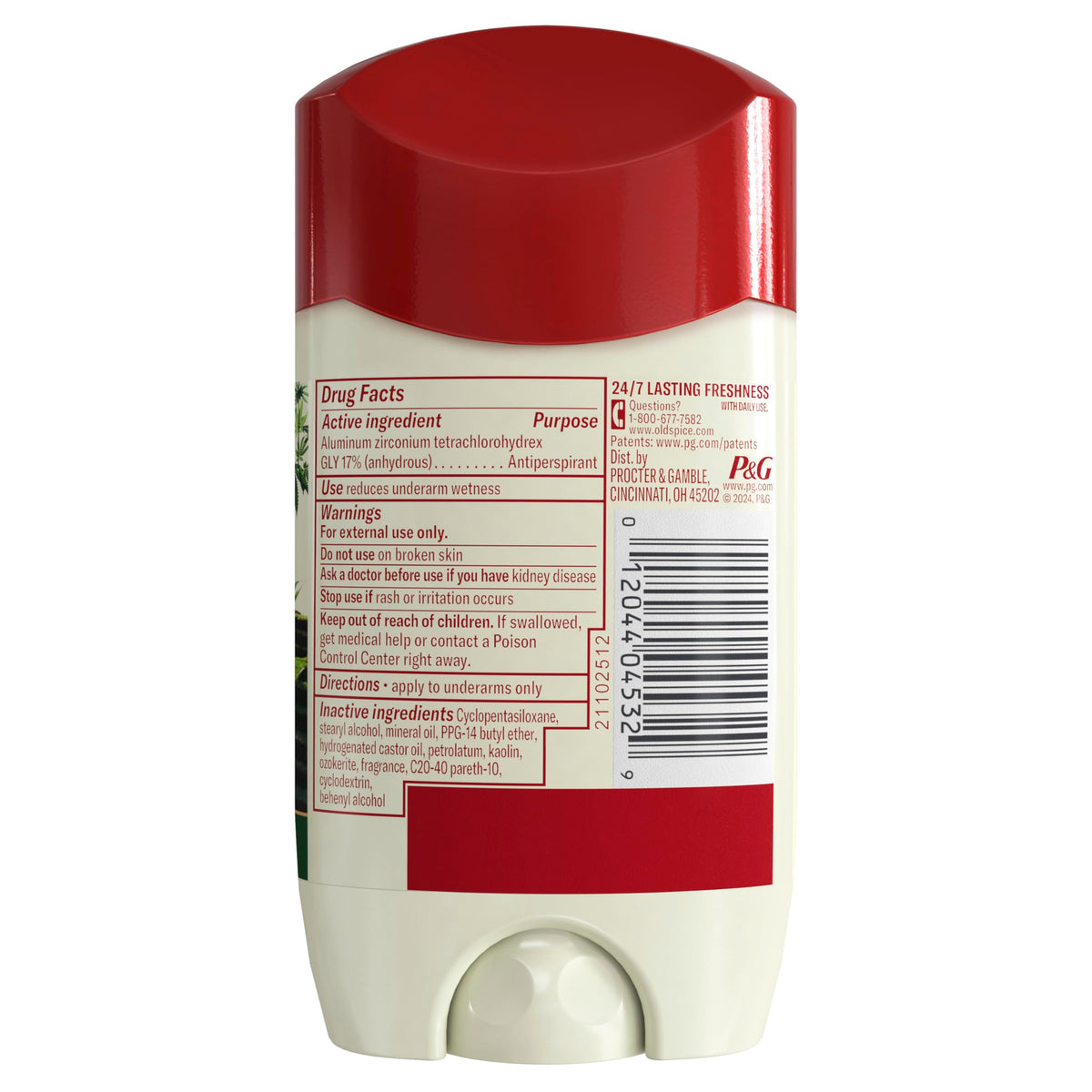 Old Spice Antiperspirant & Deodorant Alpine product details on table