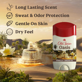 Old Spice Antiperspirant Deodorant back view showing ingredients