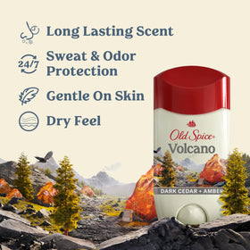Old Spice Antiperspirant Deodorant back view with ingredient list