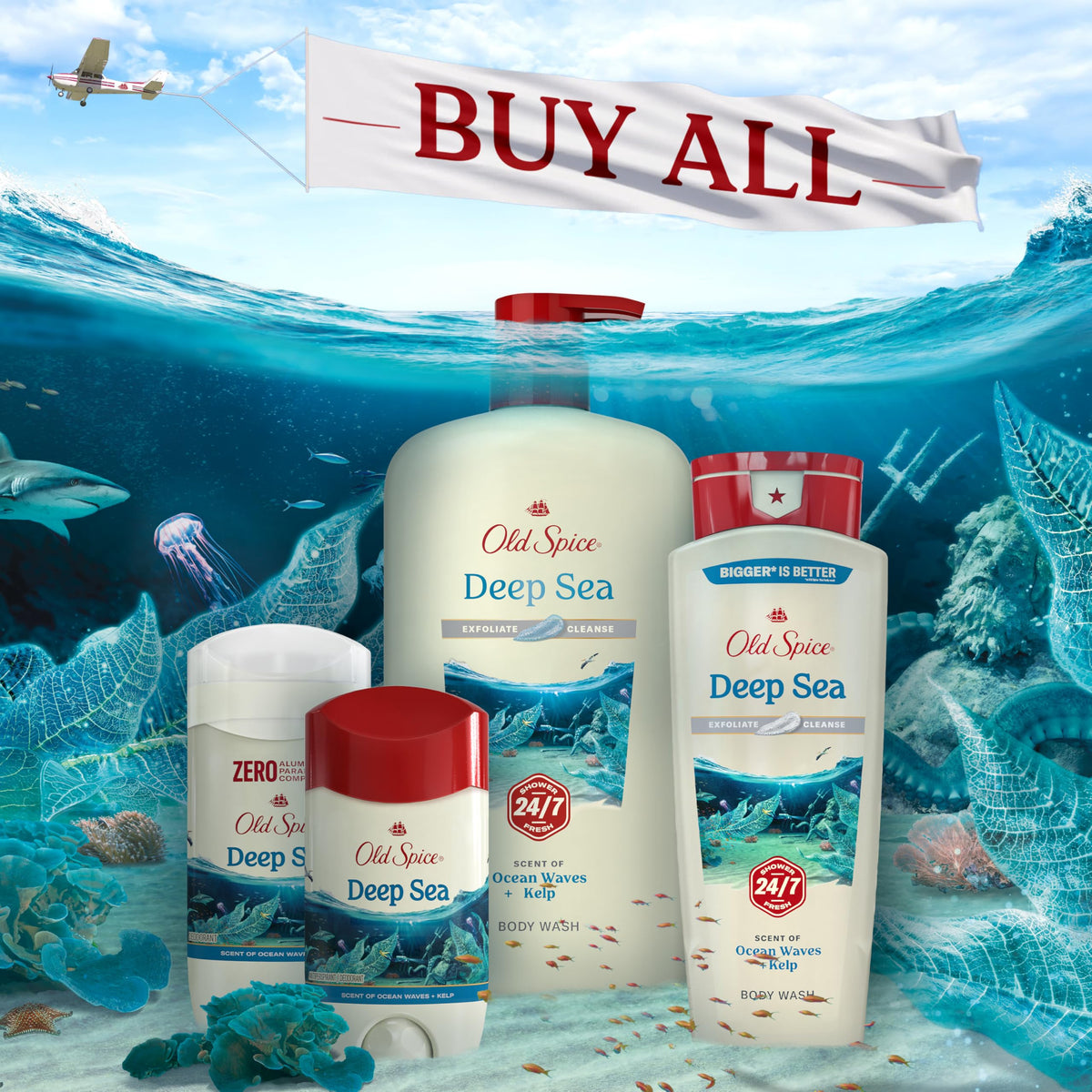 Old Spice Antiperspirant Deodorant in hand, ready for application