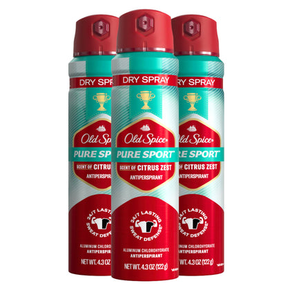 Old Spice Antiperspirant Deodorant Invisible Dry Spray front view