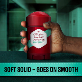 Old Spice Antiperspirant Deodorant Pure Sport Plus in hand