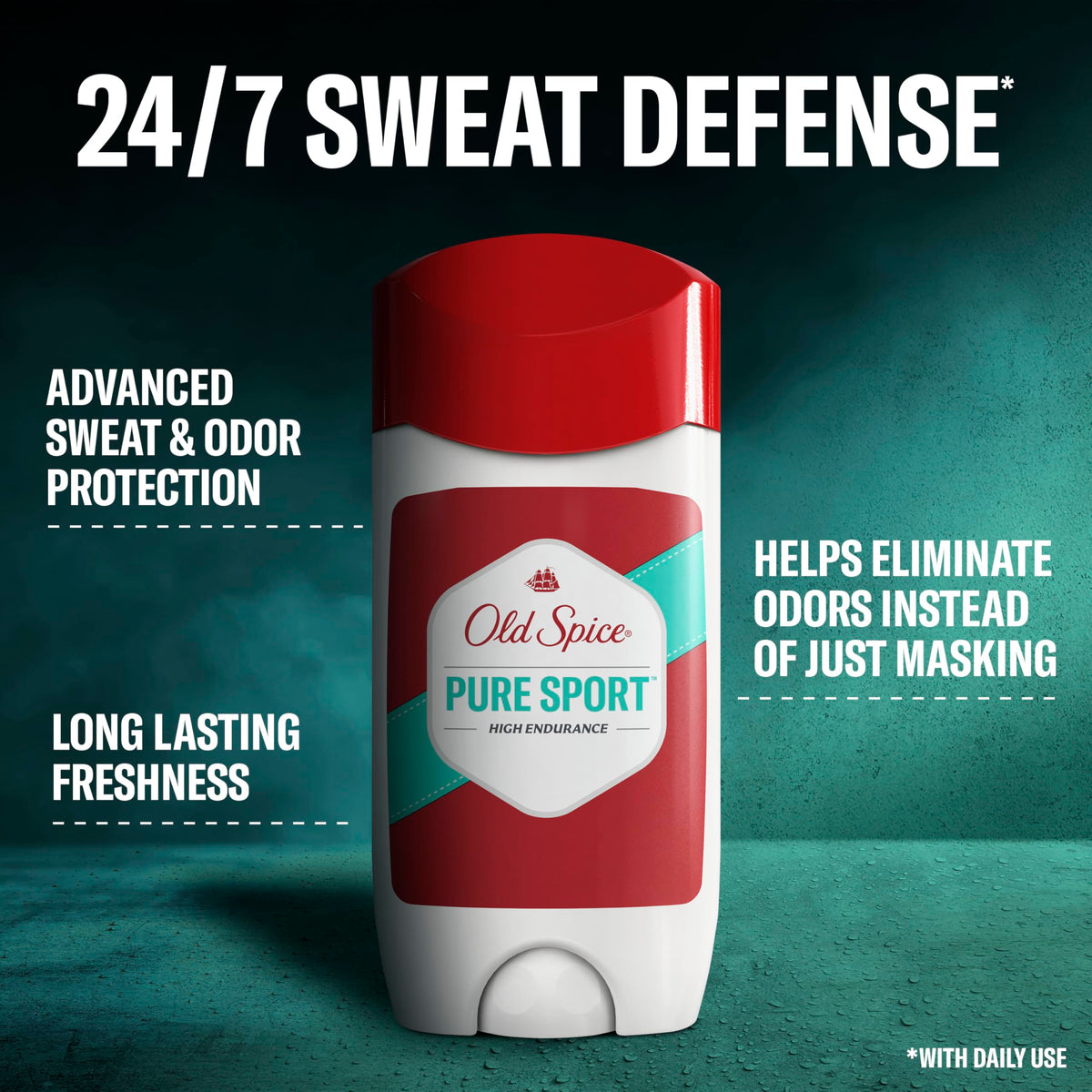 Old Spice Antiperspirant Deodorant Pure Sport scent packaging