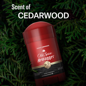 Old Spice Antiperspirant Deodorant Swagger on bathroom shelf