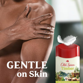 Old Spice Antiperspirant Deodorant Timber scent application