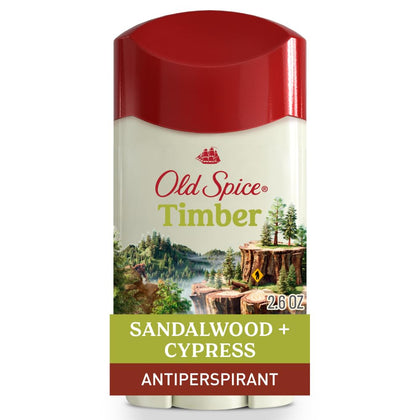 Old Spice Antiperspirant Deodorant Timber scent front view
