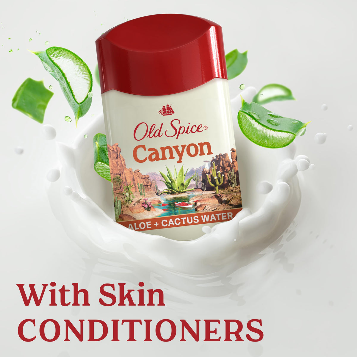 Old Spice Antiperspirant Deodorant with nature background