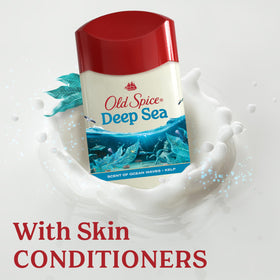 Old Spice Antiperspirant Deodorant with ocean waves background