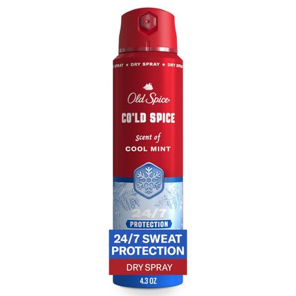 Old Spice Antiperspirant Spray Cold Spice 4.3 oz front view