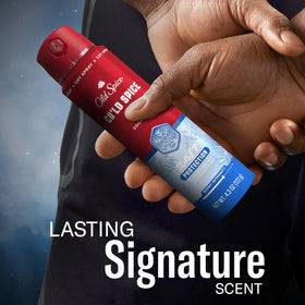 Old Spice Antiperspirant Spray Cold Spice 4.3 oz packaging details