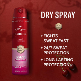 Old Spice Antiperspirant Spray Karma Cherry Spice back view