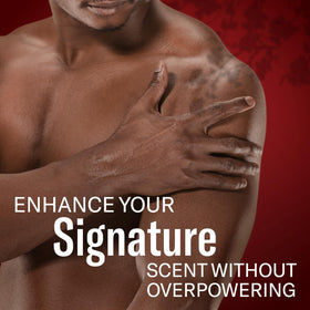 Old Spice Antiperspirant Spray Karma Cherry Spice on a bathroom shelf