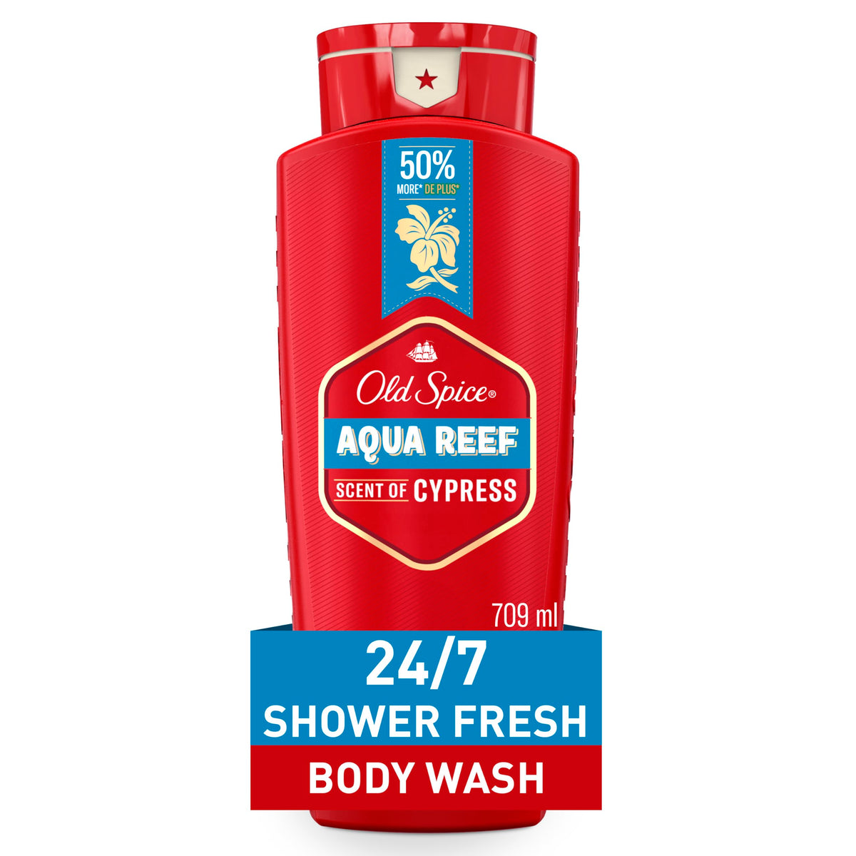 Old Spice Aqua Reef Body Wash 24 oz front view
