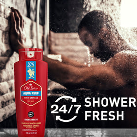 Old Spice Aqua Reef Body Wash with cypress scent description