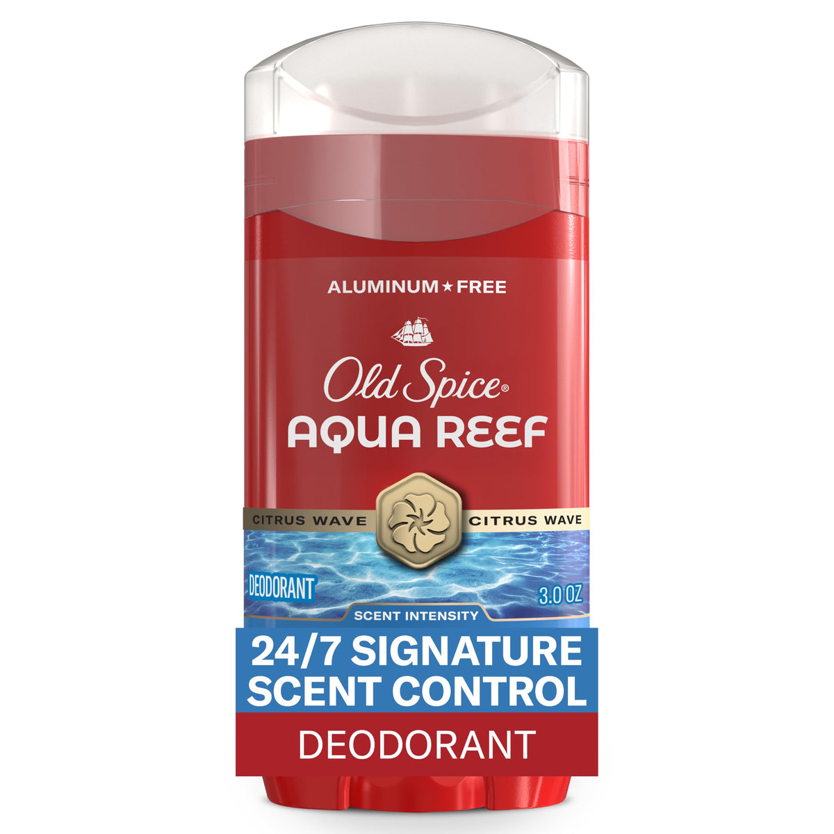 Old Spice Aqua Reef Deodorant 3.0 oz front view