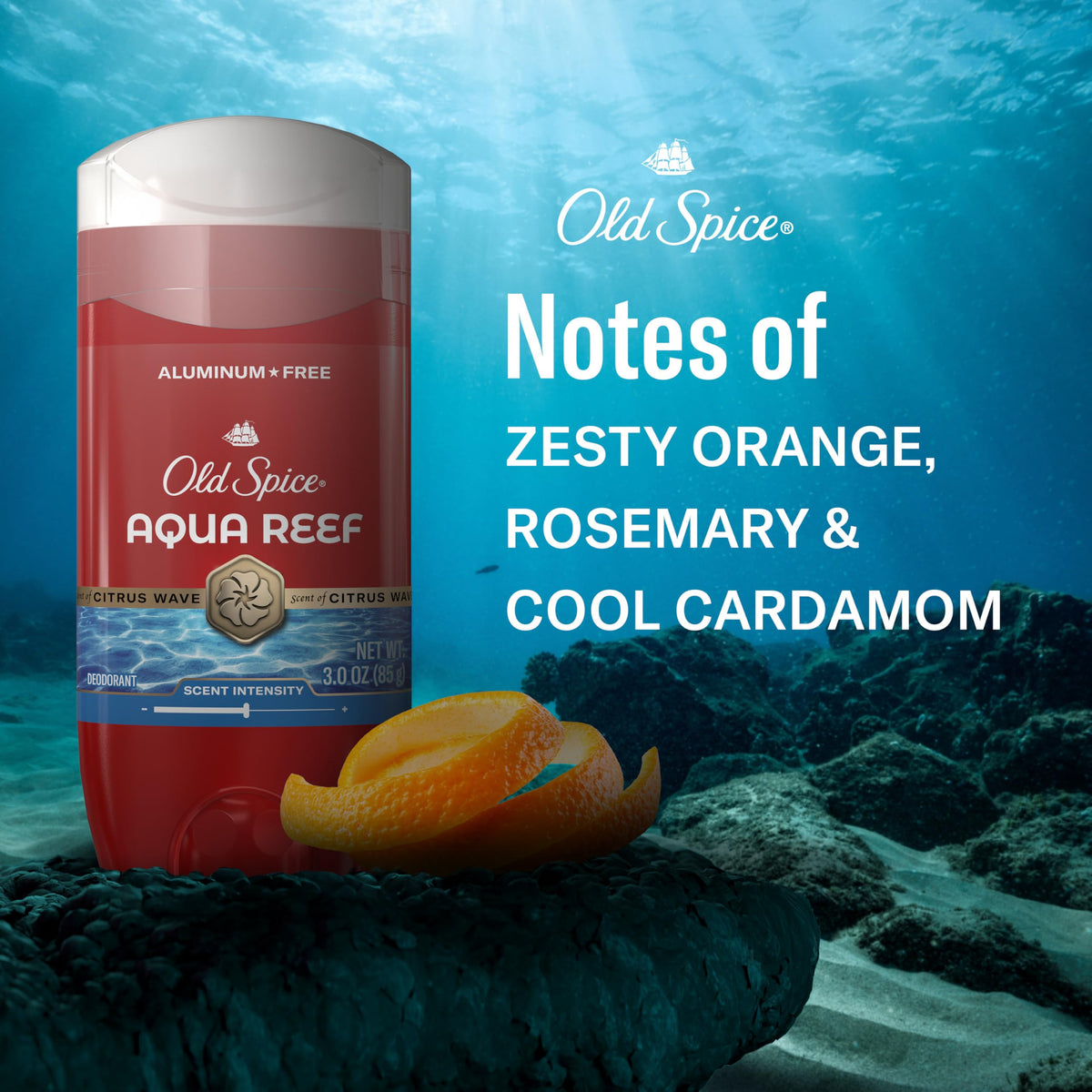 Old Spice Aqua Reef Deodorant and Swagger Body Wash together