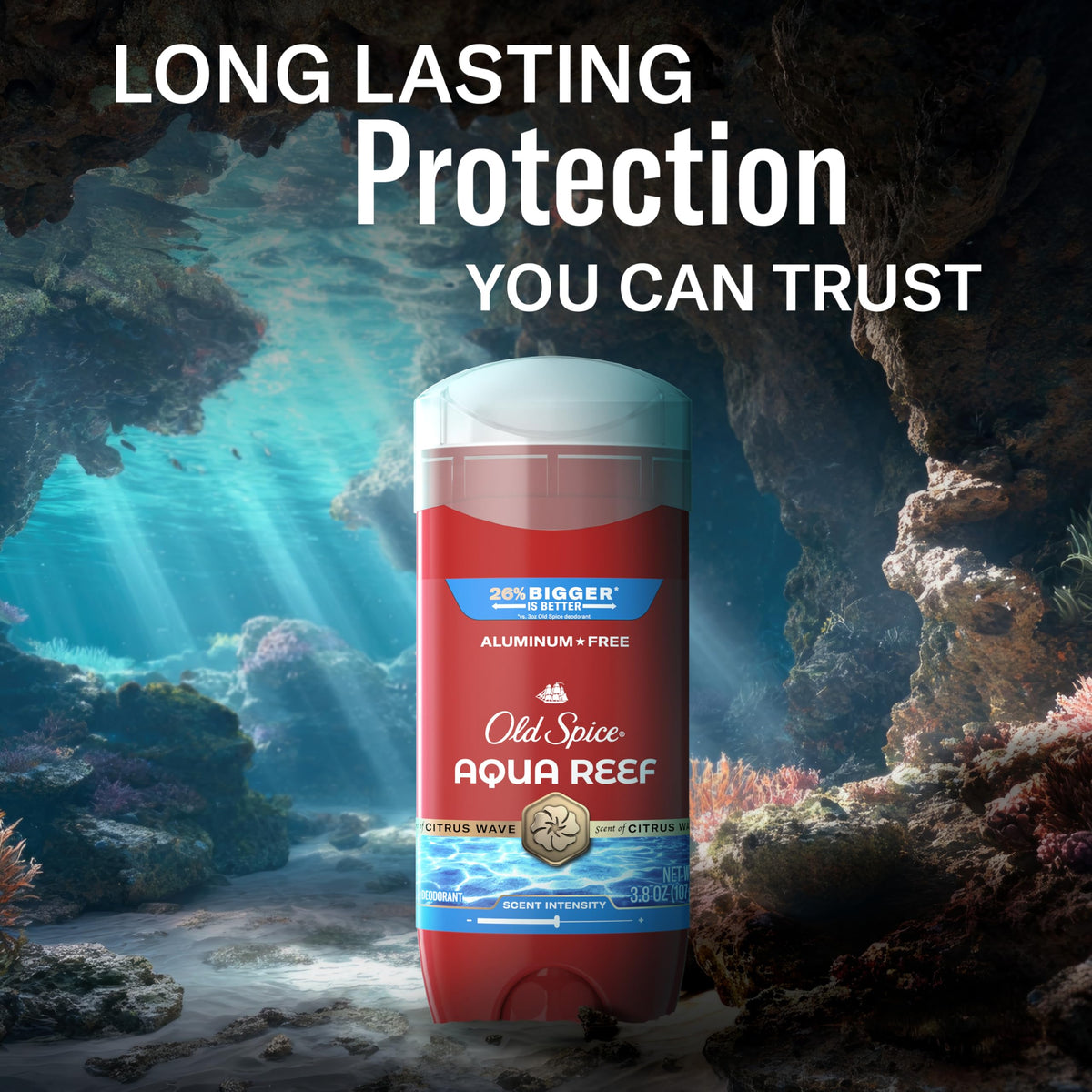 Old Spice Aqua Reef Deodorant with other Old Spice products