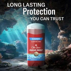Old Spice Aqua Reef Deodorant with other Old Spice products