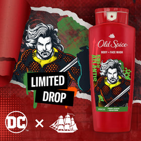 Old Spice Aquaman Body Wash cap open