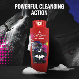 Old Spice Batman Body Wash cap open