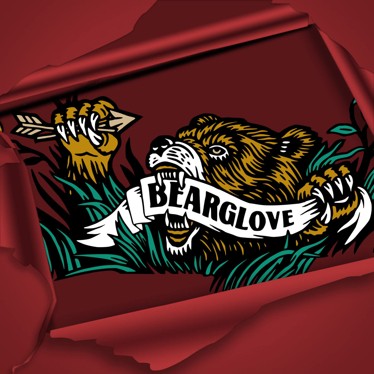 Old Spice Bearglove Body Wash 30 oz with lather on loofah