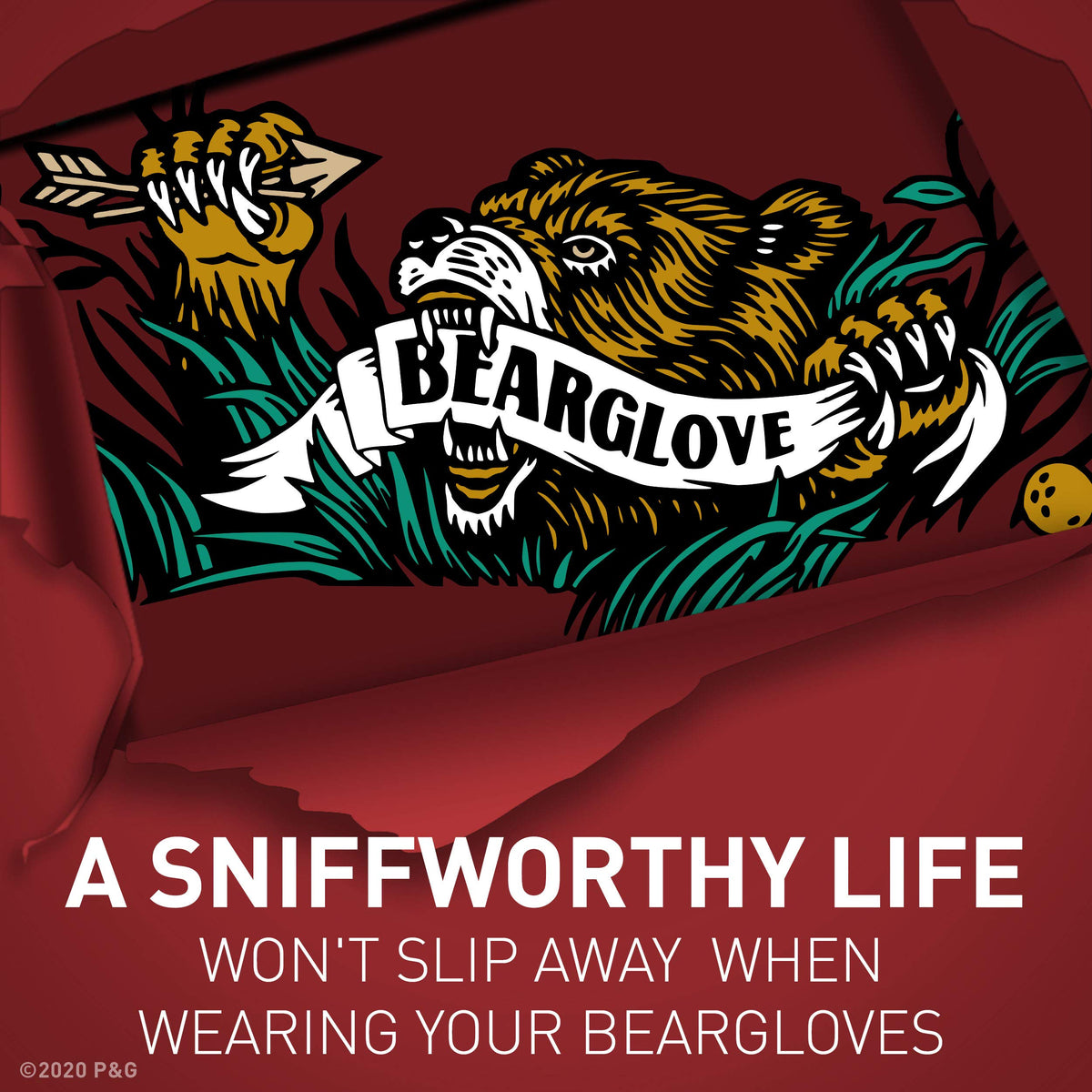 Old Spice Bearglove Body Wash 30 oz with shower accessories