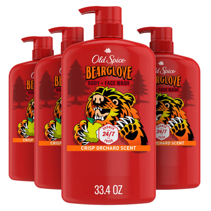 Old Spice Bearglove Body Wash 33.4oz front view