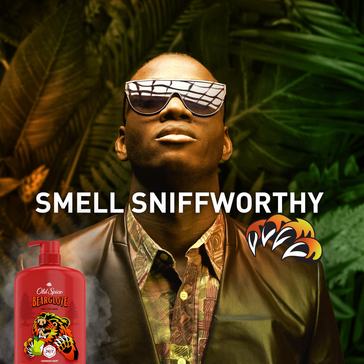 Old Spice Bearglove Body Wash with fresh orchard scent