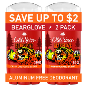 Old Spice Bearglove Deodorant twin pack 3.0 oz front view