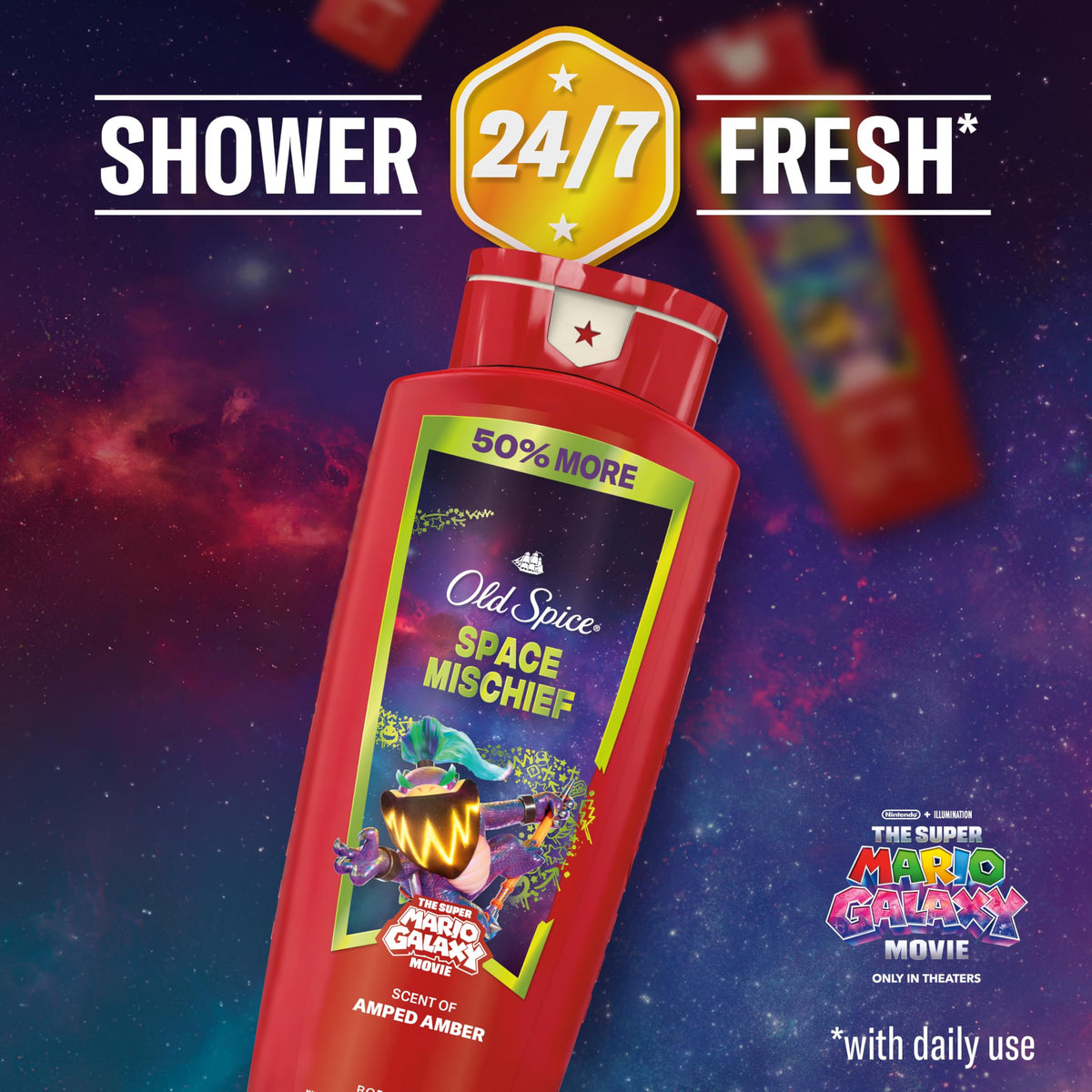Old Spice Body & Face Wash 24 oz packaging details