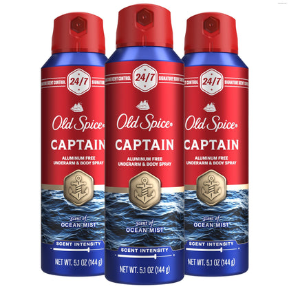 Old Spice Body Spray for Men 5.1 oz front view