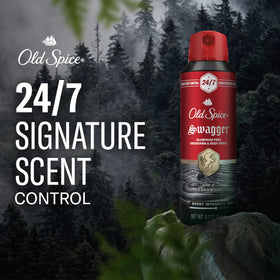 Old Spice Body Spray for Men back view with ingredient list