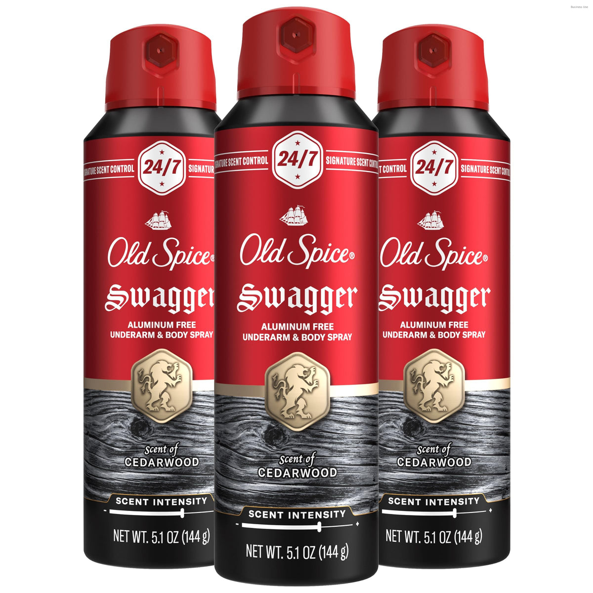 Old Spice Body Spray for Men front view with signature scent