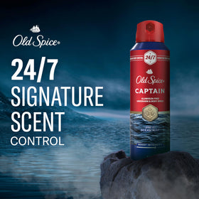 Old Spice Body Spray for Men with easy application nozzle